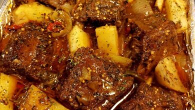 Braised red wine short ribs