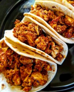 Chorizo, Eggs with Tortillas