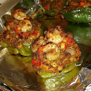 SEAFOOD STUFFED BELL PEPPERS