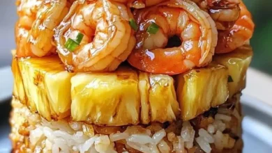 Teriyaki-Shrimp-and-Pineapple-Rice-Stack-Pucad-Recipes