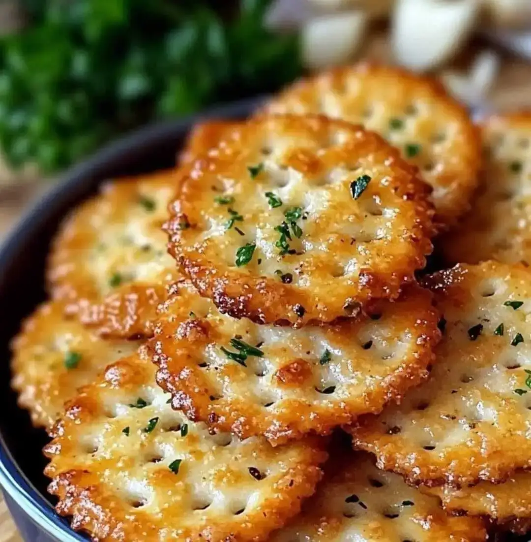 whipped-garlic-bread-ritz-bits-quick-snack-gone